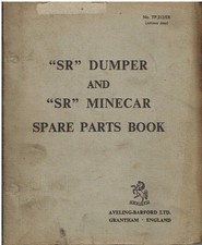AVELING BARFORD SR1 DUMPER & SR2 MINECAR ORIGINAL 1959 FACTORY PARTS CATALOGUE