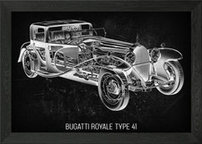 Bugatti Royale Type 41 Framed