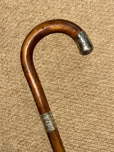 Antique malacca walking - antique, stick
