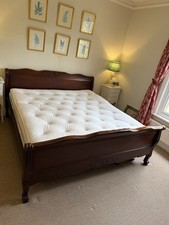 Wooden Sleigh Bed Super King