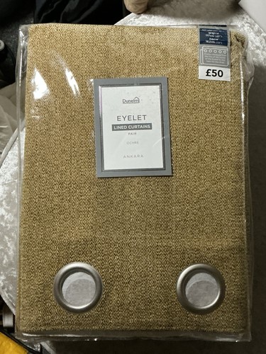 Dunelm ochre ankara - dunelm, eyelet