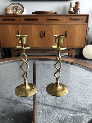 Pair barley twist candle - pair,