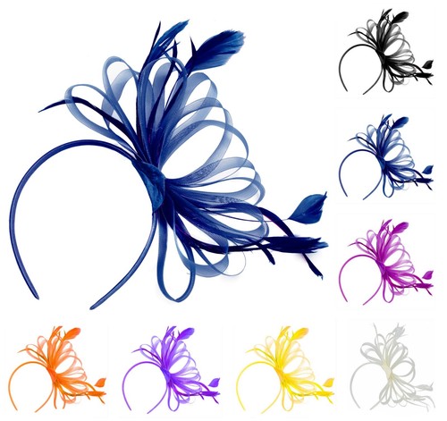 Large wedding fascinator - large,