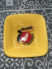 Weetabix 70th Anniversary Square Yellow Cereal Breakfast Bowl