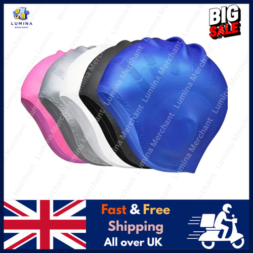Silicone swimming cap with ear - silicone,