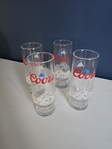 Coors half pint glasses - 4x,