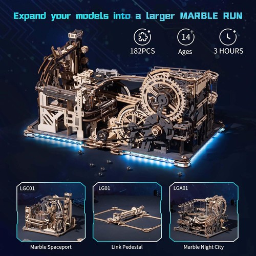 Rokr puzzle wood spaceport - rokr,