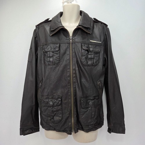 Superdry brad black leather - superdry,