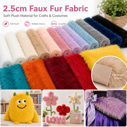 Fur fabric long - long, plush