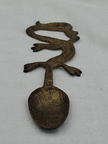 Antique brass ceremony - brass, spoon