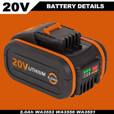 For Worx Powershare 20V 5.0Ah