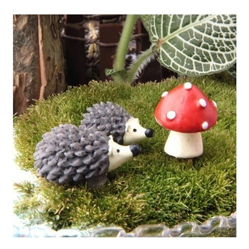 Hedgehogs fairy garden - fairy,