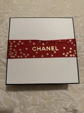 Chanel Empty Gift Box With Wide Ribbon & Tissue Paper Medium Size Free Postage