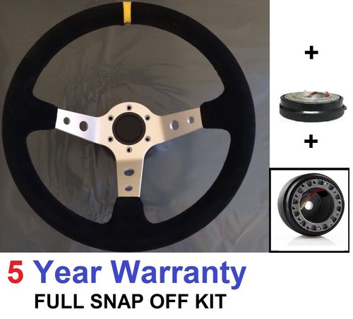 Snap off steering wheel and - snap,