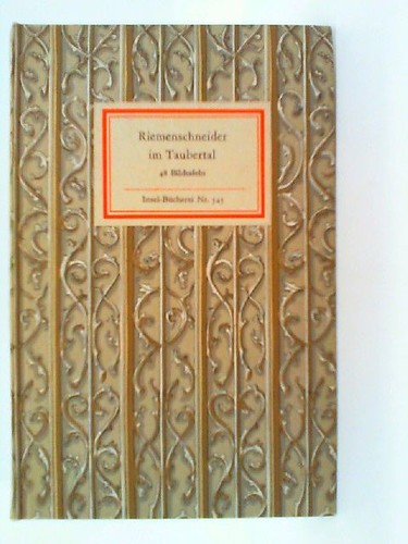 Riemenschneider taubertal - riemenschneider,