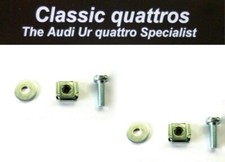2 x HEADLIGHT MOUNT CAGE NUT-SCREW-WASHERS AUDI UR QUATTRO TURBO/COUPE/80/90 B2