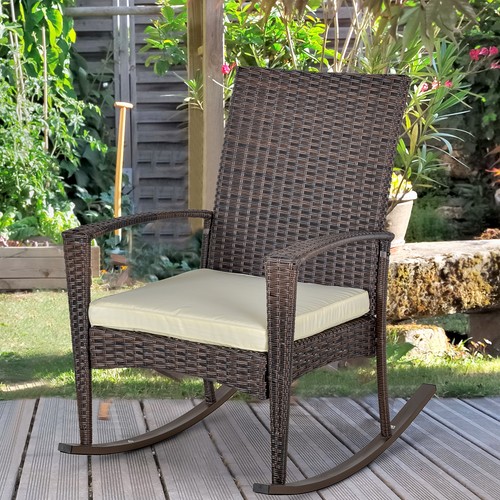 Rattan rocking chair rocker - chair,