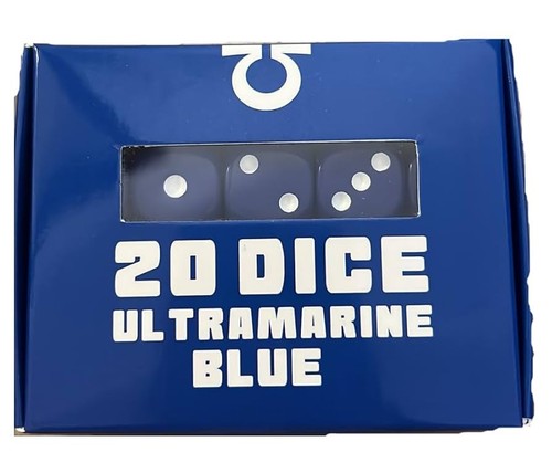 Ultramarine blue 16mm dice - ultramarine,