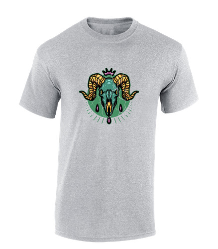 Goat skull mens shirt - skull, t
