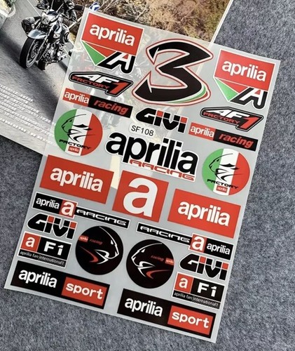 Aprilia reflective stickers - reflective,