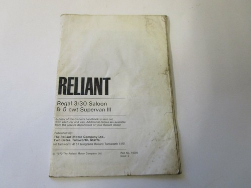 Reliant regal saloon - saloon, 5