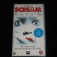 Scream VHS Video Tape White