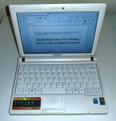 Samsung netbook rare white ssd - netbook,