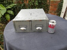 Vintage PILOT Grey 2 Drawer