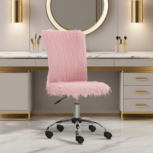 Plush computer desk chair - computer,