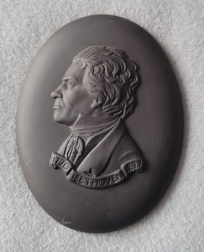 Wedgwood black basalt plaque - basalt,