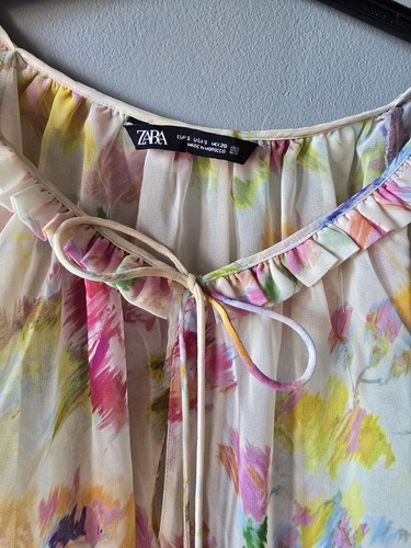 Zara smart summer top blouse