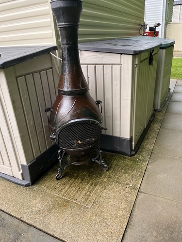Cast iron chiminea metal - iron,