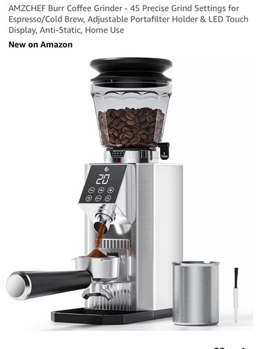Amzchef electric burr coffee - amzchef,