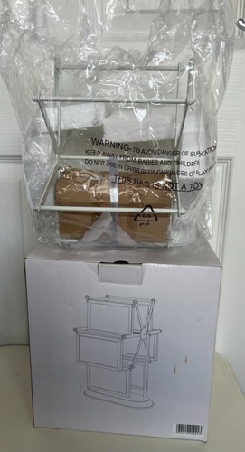 Bnib white metal - metal, rotating