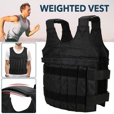 20kg/50kg Weighted Vest Adjustable Loading Weight Jacket Exercise Training Sport