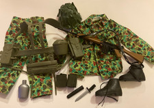 Vintage action man British infantry man soldier helmet outfit Palitoy 12” figure