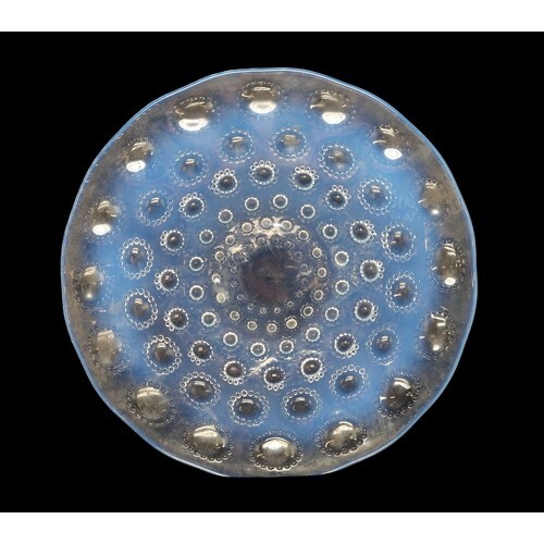 Lalique asters glass plate - asters,