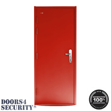 STEEL SECURITY DOOR | W/ MULTI POINT LOCK RAL3020 TRAFFIC RED🆓 DELIVERY