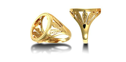9ct yellow gold - 9ct, half