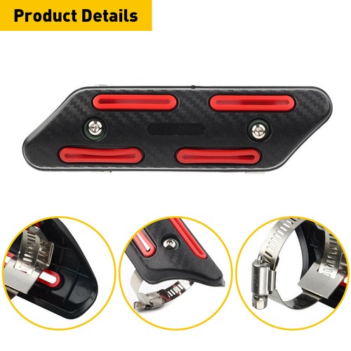 Universal red exhaust muffler - red,