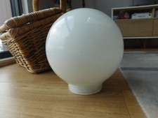 Vintage Round White Milk Glass