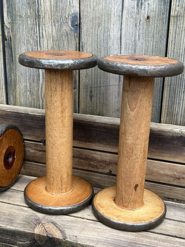 Pair vintage wooden - pair,