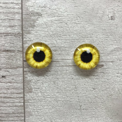 Pair yellow glass - pair,