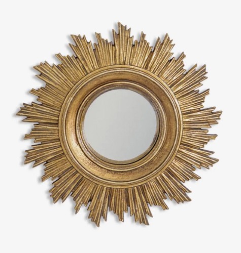 Gold antiqued round port hole - gold,