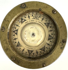 Vintage Antique Sestrel Paul & Gray Ltd Australia Maritime Ship Compass Brass 4"