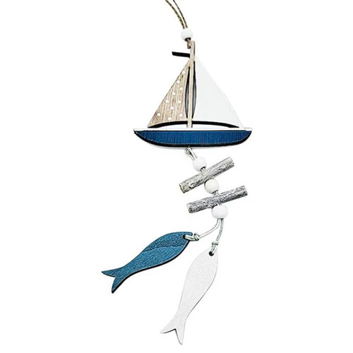 Nautical fishing net wall art - fishing,