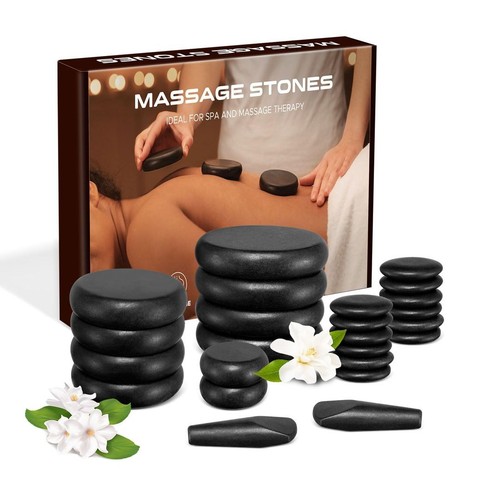 24pcs hot stones massage - massage, kit