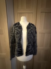 Zara Flower Design Blue Jeans