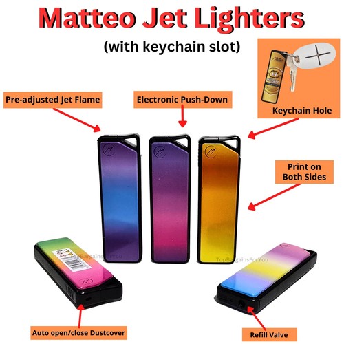 Matteo windproof jet flame - jet,