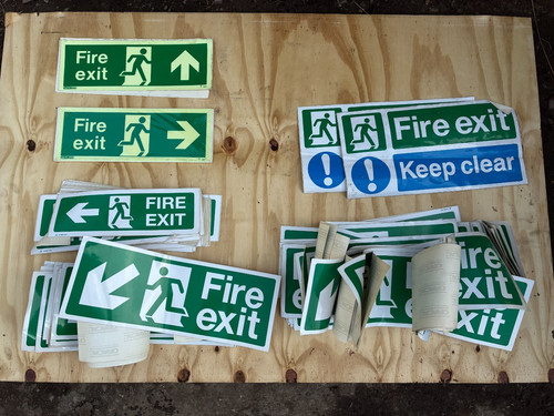 Joblot fire safety escape - of,
